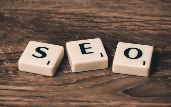 SEO spelled out on scrabble pieces
